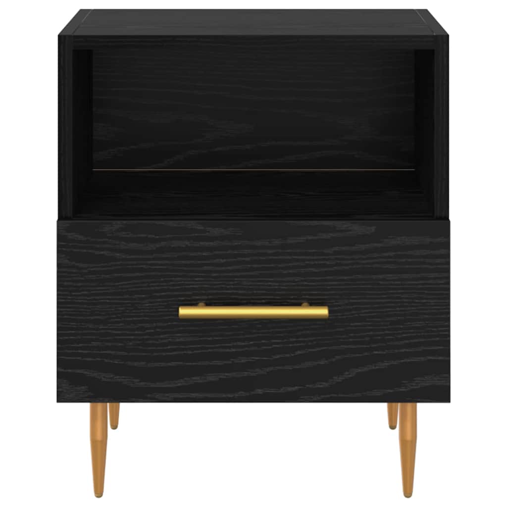 Bedside Table Black 40 x 35 x 47.5 cm Engineered wood